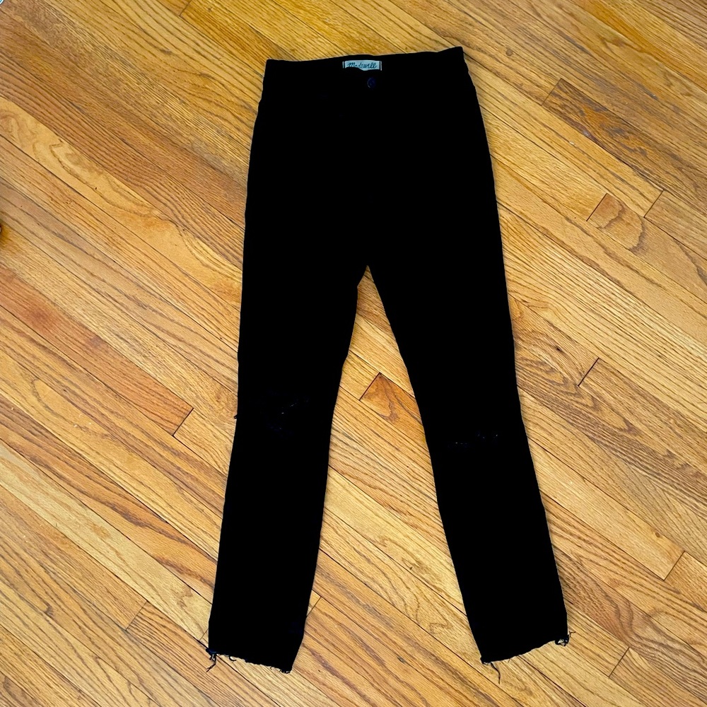 Black Madewell jeans. 10 inch High rise